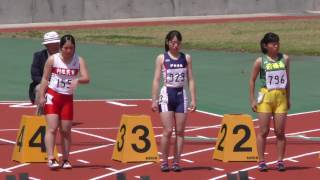 20170430群馬高校総体中北部地区予選女子100m4組