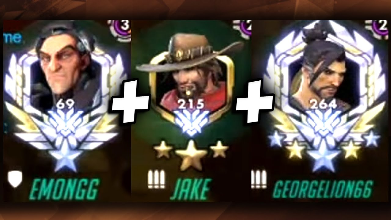 JAKE MCCREE + EMONGG SIGMA + GEORGELION HANZO! [ OVERWATCH SEASON 23 TOP 500 ]