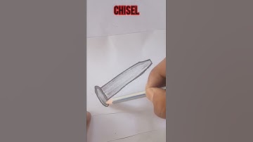 How to draw a Chisel | Realistic art #shorts