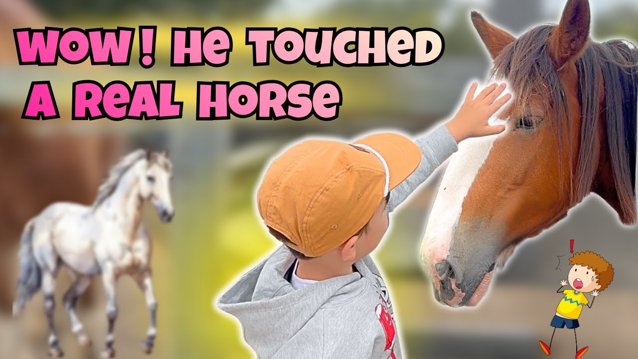 Tristan’s First Farm Adventure | Meeting His Favorite Animal for the First time & Exploring Nature.