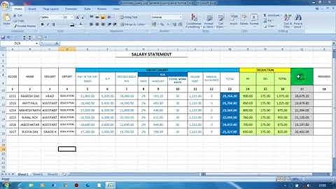 Automatic Salary slip generator using Excel Use VLOOKUP Excel all version