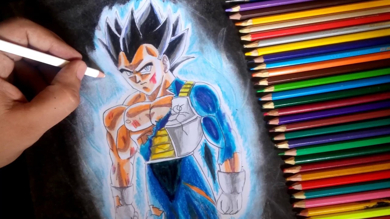 Como Desenhar Vegeta Instinto Superior - How to Draw vegeta ultra