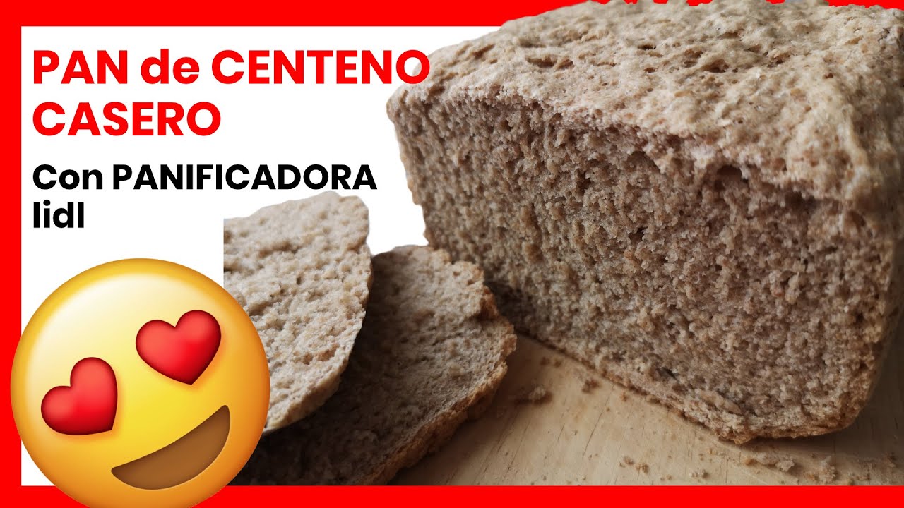 😍 Como hacer PAN de CENTENO con PANIFICADORA LIDL. Muy FÁCIL y SABROSO.