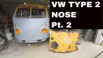 VW type 2 NOSE Pt 2 on the forgotten abandoned abused  singe cab Cherry Picker