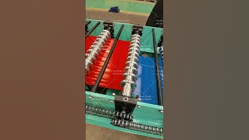 Corrugated roofing sheet roll forming machine. #rollforming #machine #machinery #roofing #metalroof