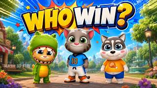 Tom 's Crazy Run Game 🔥|  Gold Run 🆚 CAT RUN 🆚 Tom time | Mash 3d fun | 🎯 Who Will Win ? | gaming screenshot 5