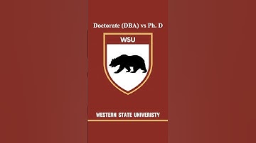 Ph.D. vs Doctorate (DBA) - What’s best for your professional career?🤔 #wsu