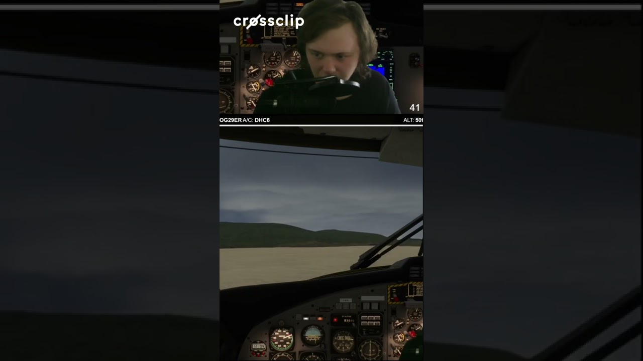 Landing at Barra in the Aerosoft Twin Otter