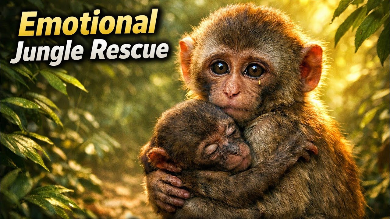 Baby Monkey’s Emotional Rescue Journey in the Jung
