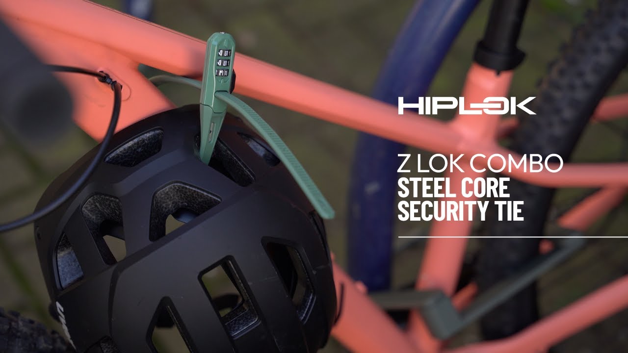 Hiplok Z LOK COMBO | Steel Core Security Tie & Frame Bracket