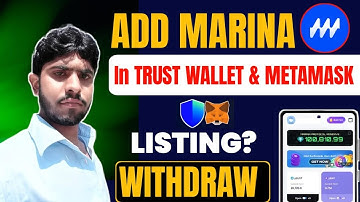 Marina Protocol Add Contract Address In Wallet || Marina Listing And Withdraw Updates