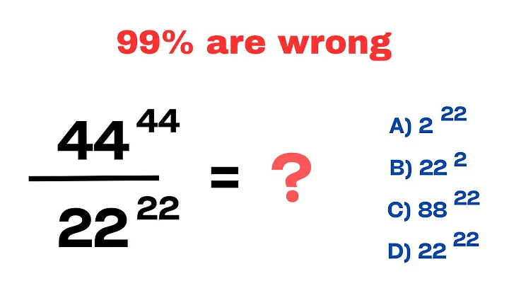 A nice exponent problem with division | Math Olympiad question