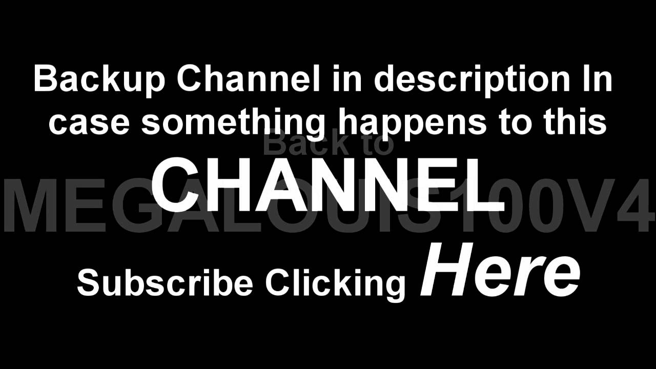 INFO BACK TO THIS CHANNEL [BACKUP CHANNEL IN DESCRIPTION] YouTube
