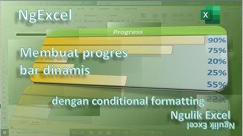 Infografis | Progress Bar Menggunakan Conditional Formating di Excel | Mudah dan Sederhana