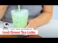 How To Make Iced Green Tea Latte (Recipe)  アイス抹茶ラテの作り方（レシピ）