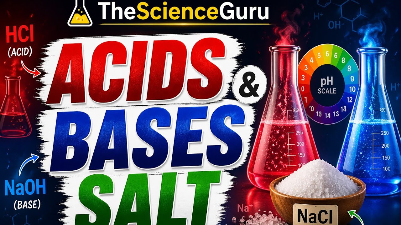 Class 7 Science | Acids Bases & Salts One Shot 🔥 | 15 Min में पूरा ...