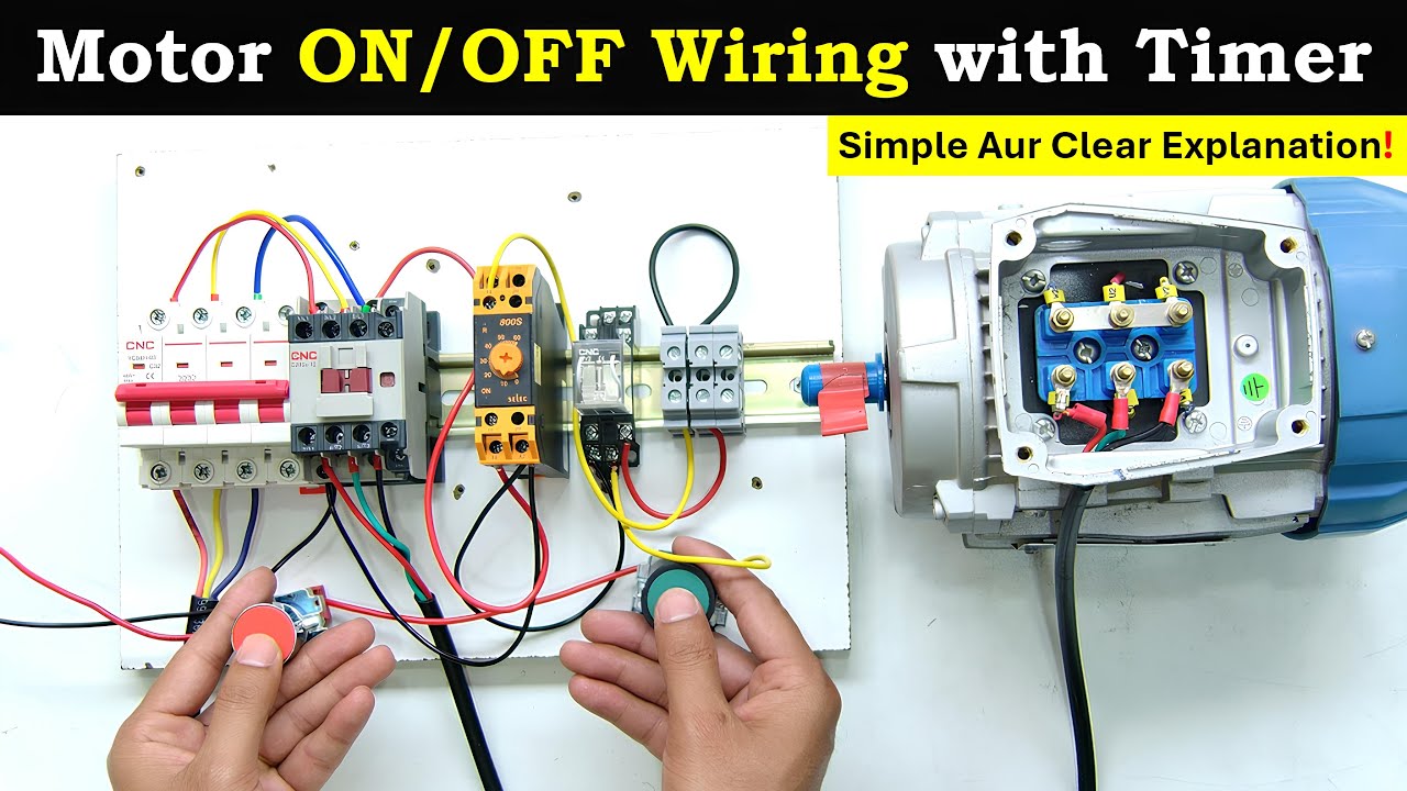 Motor Start Stop with Timer | Timer Holding Kaise Karte hai | motor ...