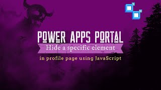 Hide a specific element in the Power Apps Portal Profile page using JavaScript