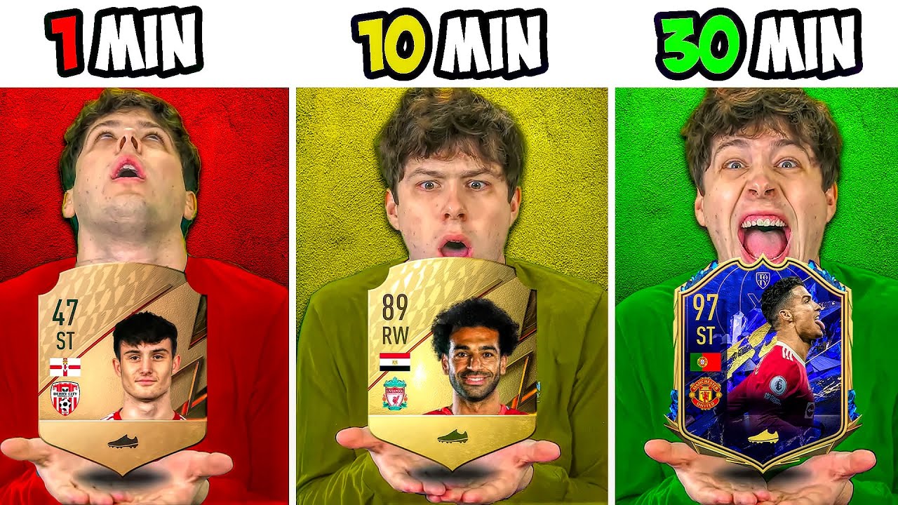 Wie Lange Dauert Eine Fifa Runde 1 Minute vs. 10 Minute vs. 30 Minute FIFA TEAMS! - YouTube