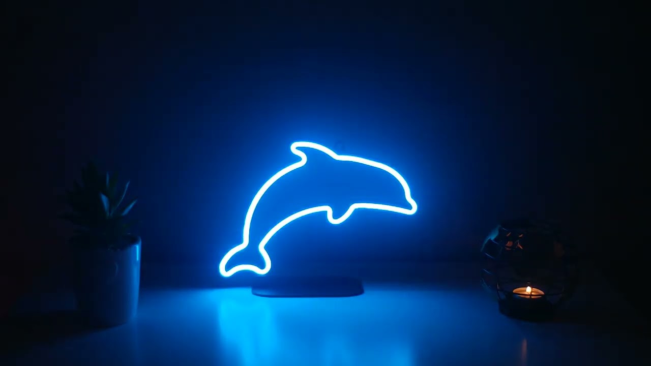 Dolphin Decor LED Neon Sign