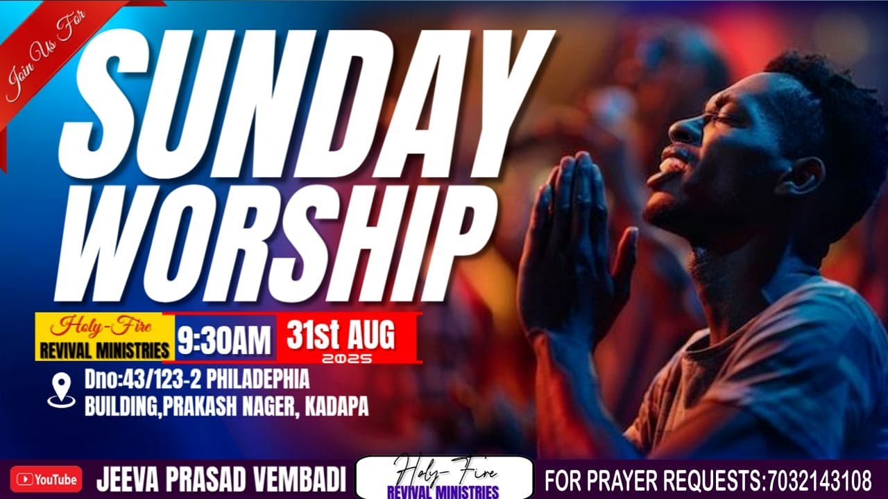 31.08.2025 Sunday Service Holy Fire Revival Ministry - YouTube