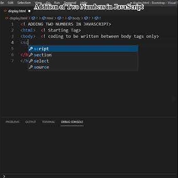 Addition of Two Numbers in JavaScript (Method-1) | Prof Antony Vijay # ...