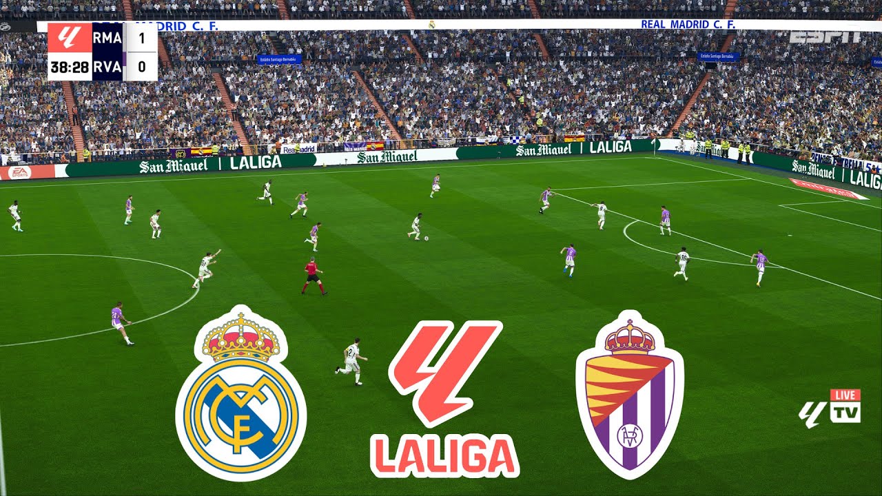REAL MADRID X REAL VALLADOLID | La Liga - Full Match - ROUND 2 ...