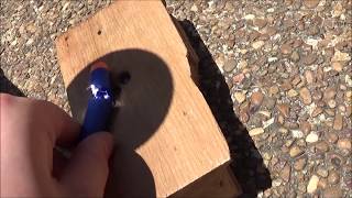 melting things using a magnify glass and sun