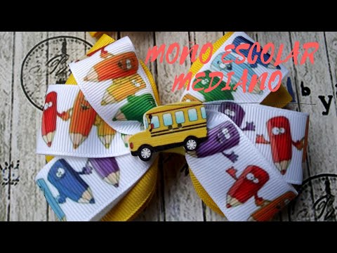Como hacer moño escolar sencillo☺😊 - YouTube