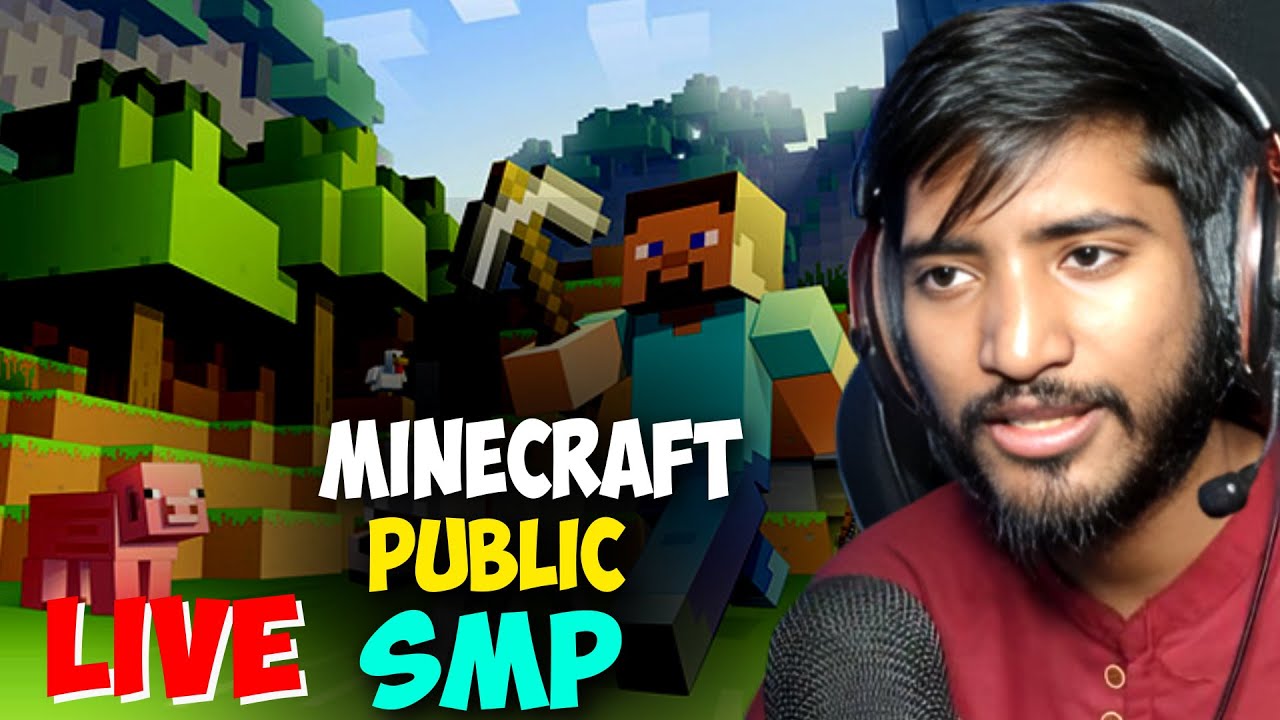 Minecraftt public smp live|minecraft live stream | MINECRAFT LIVE | 