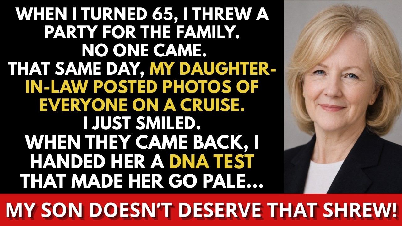 When I turned 65, I threw a party for the family. No one came. That same day, my daughter-in-law...