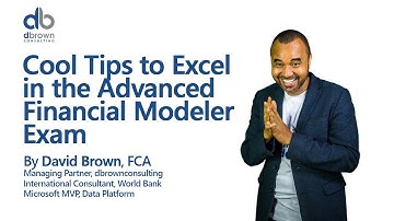 Cool Tips to Excel in the Advanced Financial Modeler Exam