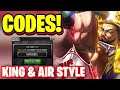 *NEW* ALL WORKING KING &amp; AIR STYLE UPDATE CODES FOR BASKETBALL ZERO! ROBLOX BASKETBALL ZERO CODES