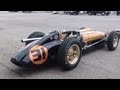 Vintage Racing - 1950s Indy Cars startup and race. LOUD!!!