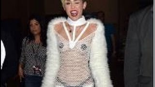 miley cyrus see thru dress