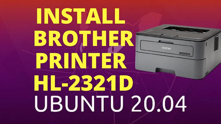how to install brother printer hl-l2321d in ubuntu | brother printer installation