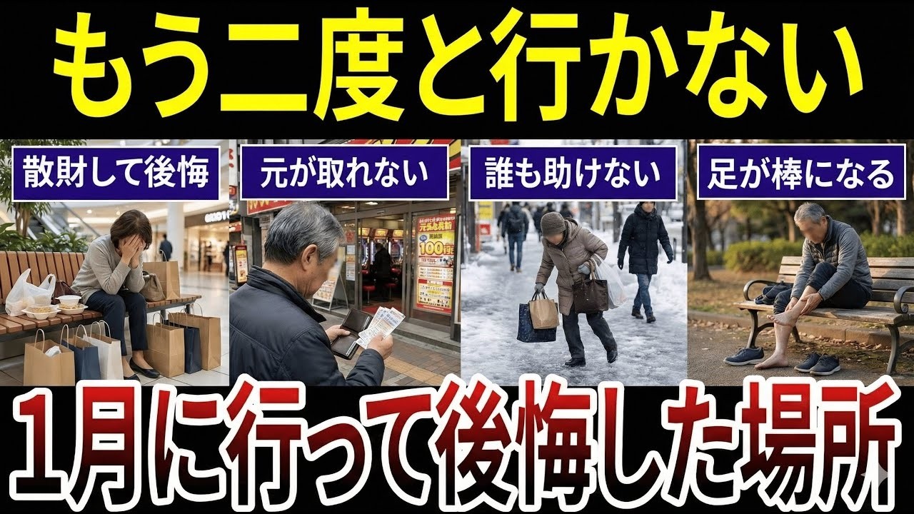 【シニア要注意】１月に行って後悔した場所！口コミ20選紹介します