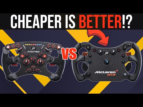 Fanatec CSL Elite McLaren GT3 V2 vs. ClubSport Steering Wheel Formula V2    REVIEW