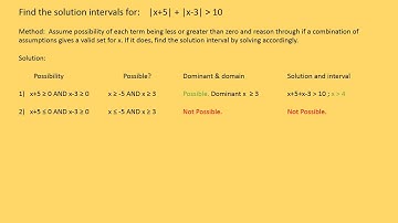 How to solve an Advanced Absolute Value Inequality Example 1