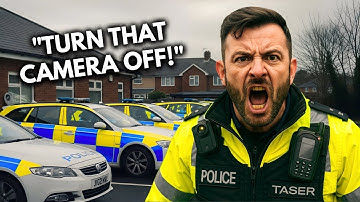 “Britse agenten proberen te voorkomen dat een auditor filmt… maar hij VERNIETIGT ze met de wet!”