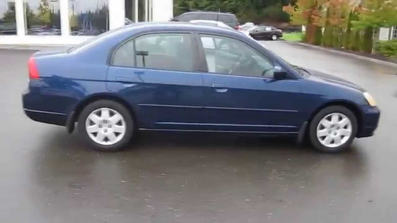 2001 Honda Civic, Blue - STOCK# H7194V - Walk around - YouTube