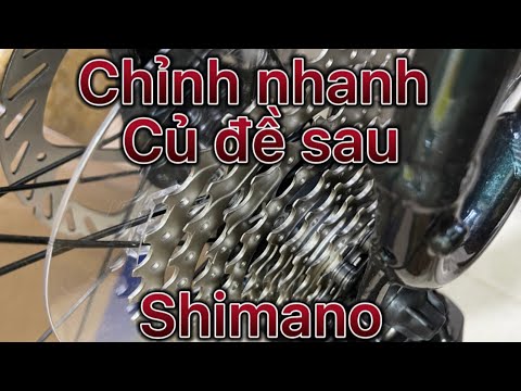 Video Chỉnh nhanh đề sau Shimano altus dễ nhất - youtube