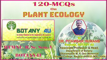 BOTANY 4U | RTMNU B. SC. SEM-V BOTANY-II | PITAMBAR HUMANE | Plant Ecology