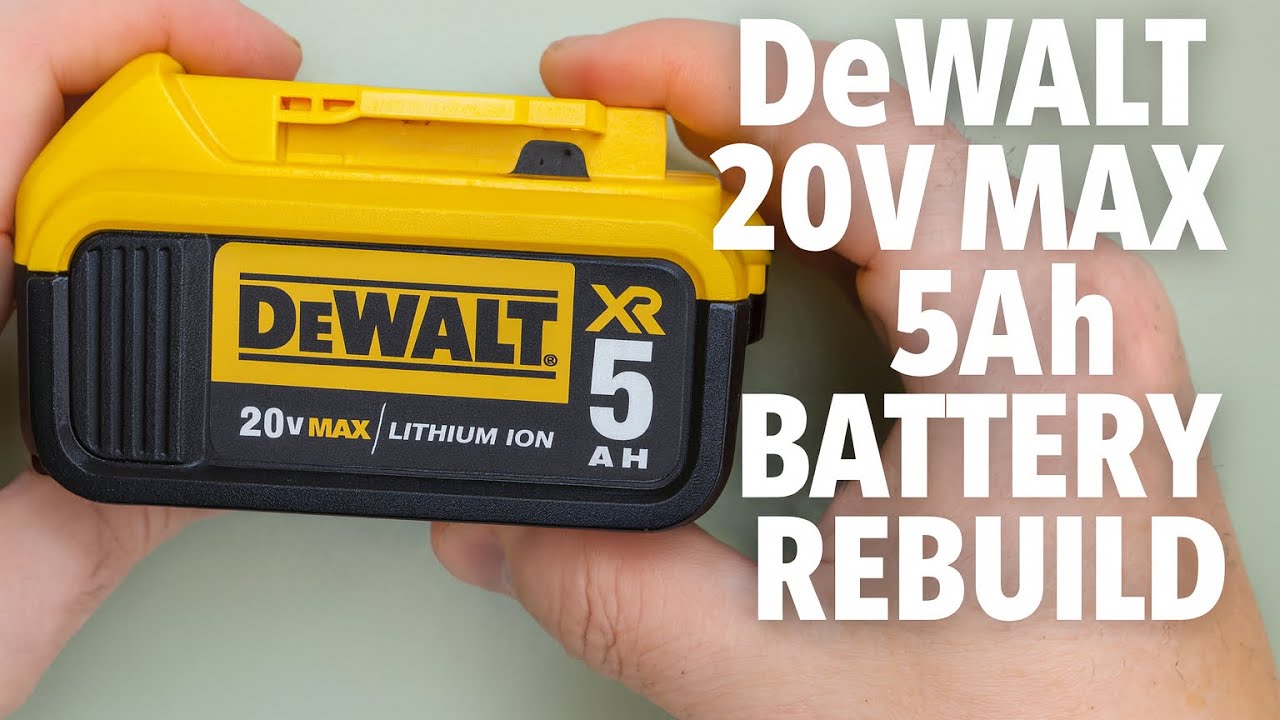 DeWalt 20V MAX 5Ah Battery Rebuild | Step-by-Step Tutorial