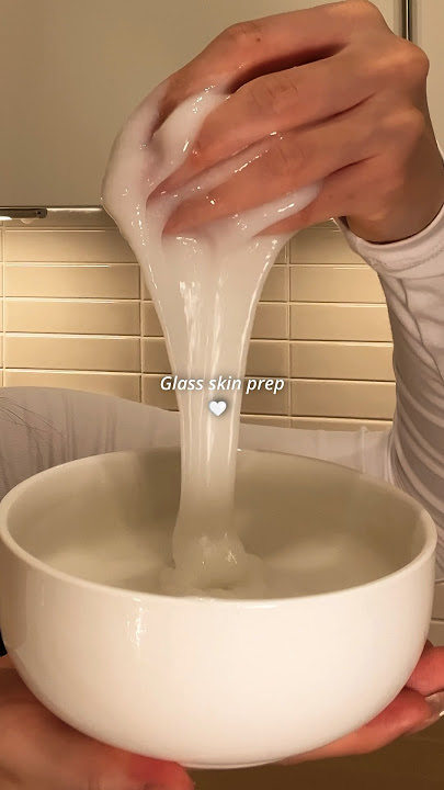 DIY Korean rice mask ✨ #asmr #skincare #kbeauty #ricemask #rice #glassskin #selfcare #diy #shorts