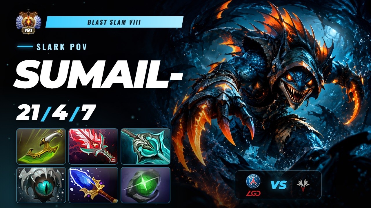 SumaiL Slark Dota 2 POV: 35K Net Worth | Mid Gameplay - YouTube