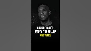 Silence is not empty, It is full of answers I Denzel Washington Motivation #inspiration #motivation