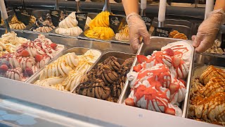homemade ice cream! gelato ice cream making - taiwanese ice cream shop
