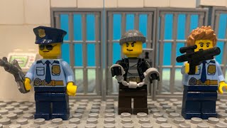 Police Lego criminal escape