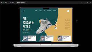 Nike Landing Page UI Design Tutorial